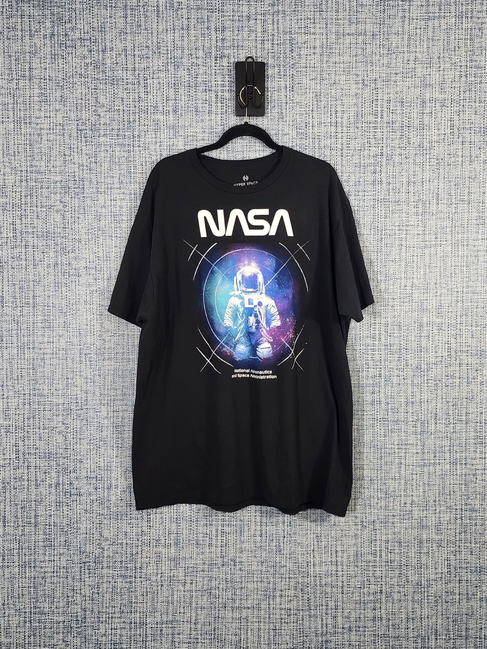 Hyper Space NASA Astronaut Graphic Tee Black Size 2XL